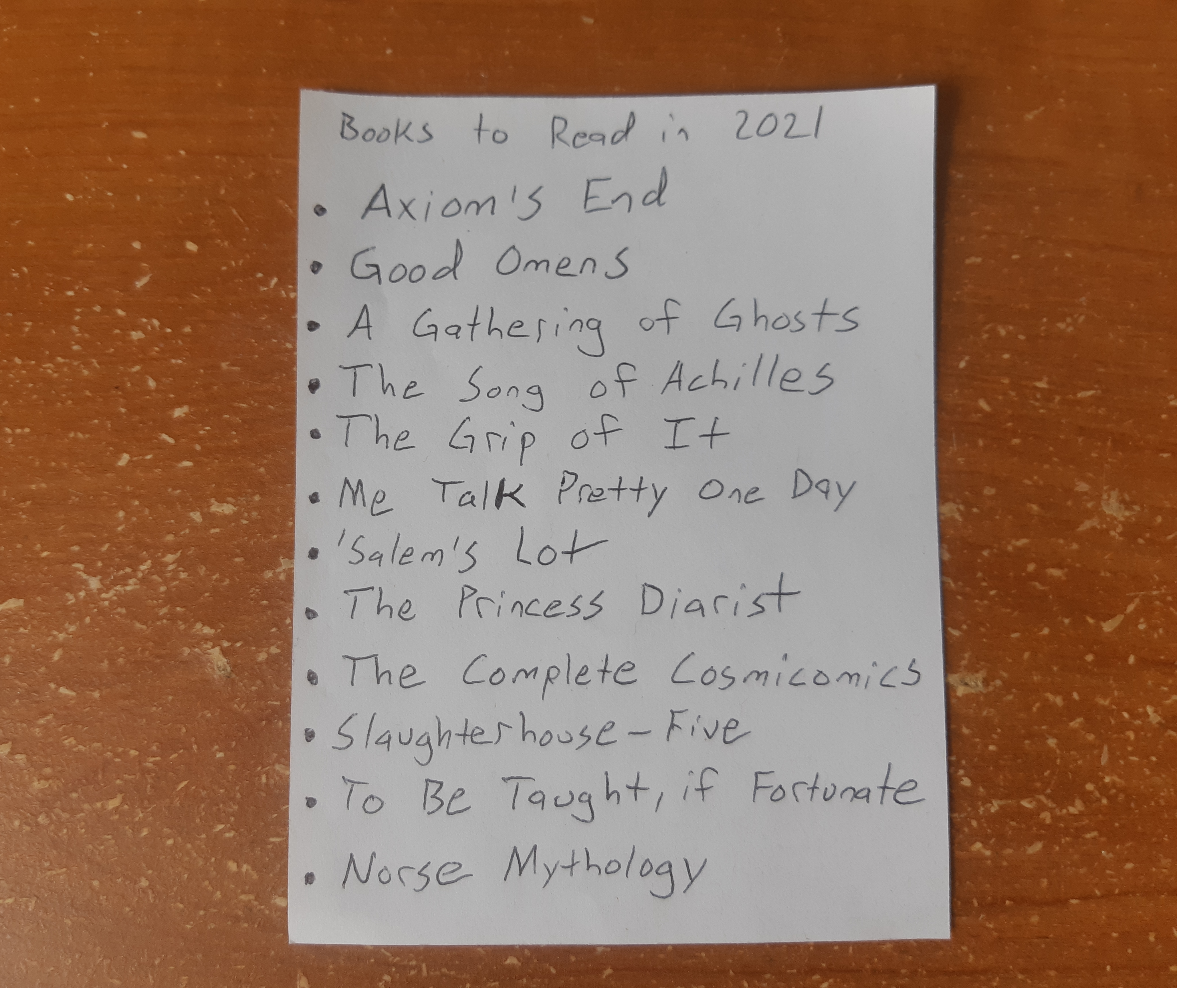 Scrappy To-Read List 2021